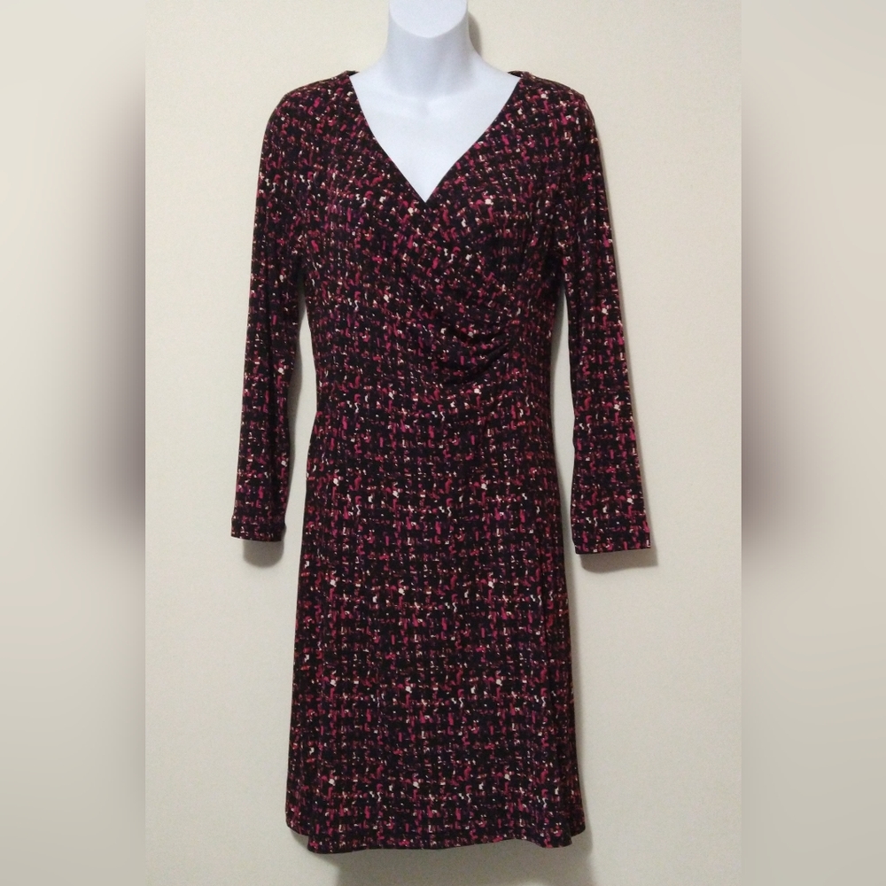 Talbot V-Neck Faux Wrap Dress